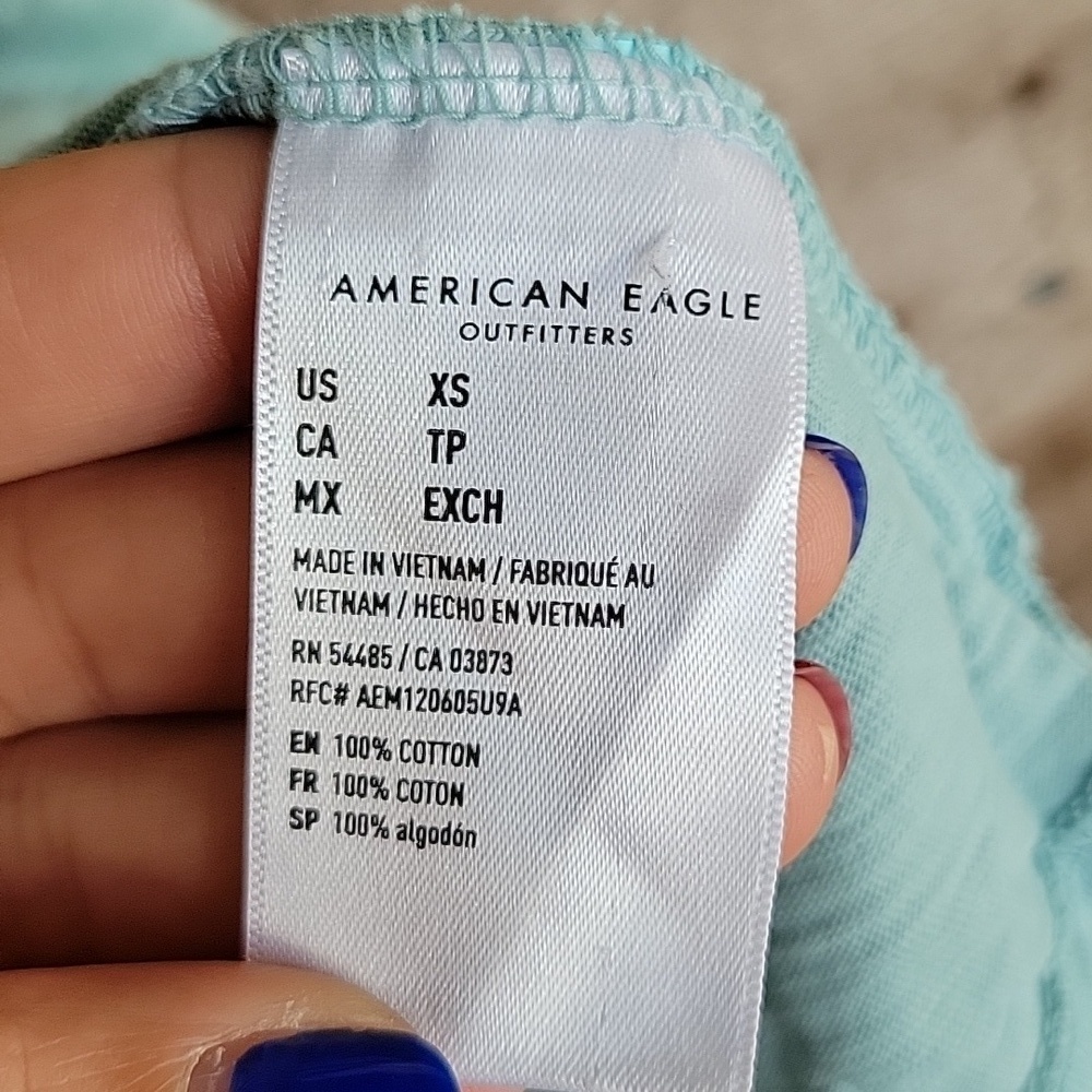 American Eagle Size XSmall Mint Legend T-Shirt - Picture 4 of 5